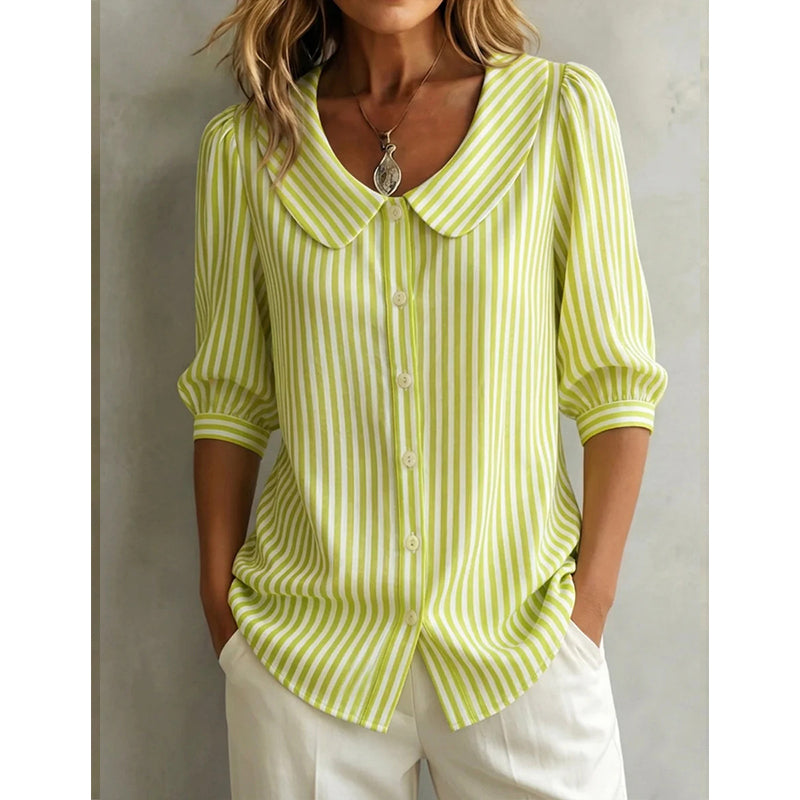 📢Mid-Season Sale: −50% nur für kurze Zeit⏰👜 Designer-Bluse für Damen – V-Ausschnitt, kurze Ärmel, lockere Passform & atmungsaktiv, ideal fürs Büro & warme Tage ☀️