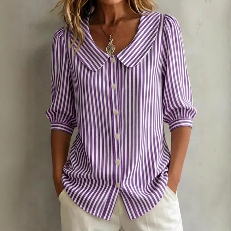 📢Mid-Season Sale: −50% nur für kurze Zeit⏰👜 Designer-Bluse für Damen – V-Ausschnitt, kurze Ärmel, lockere Passform & atmungsaktiv, ideal fürs Büro & warme Tage ☀️