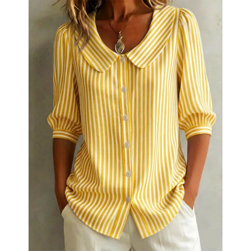 📢Mid-Season Sale: −50% nur für kurze Zeit⏰👜 Designer-Bluse für Damen – V-Ausschnitt, kurze Ärmel, lockere Passform & atmungsaktiv, ideal fürs Büro & warme Tage ☀️