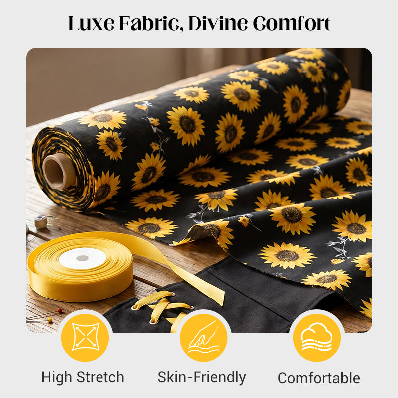 🔥 2026 NEUHEIT 🥳💞 50.000+ VERKAUFT! 🌻 Damenkleid mit Puffärmeln & Trend-Print – jetzt HALBPREIS sichern ✨