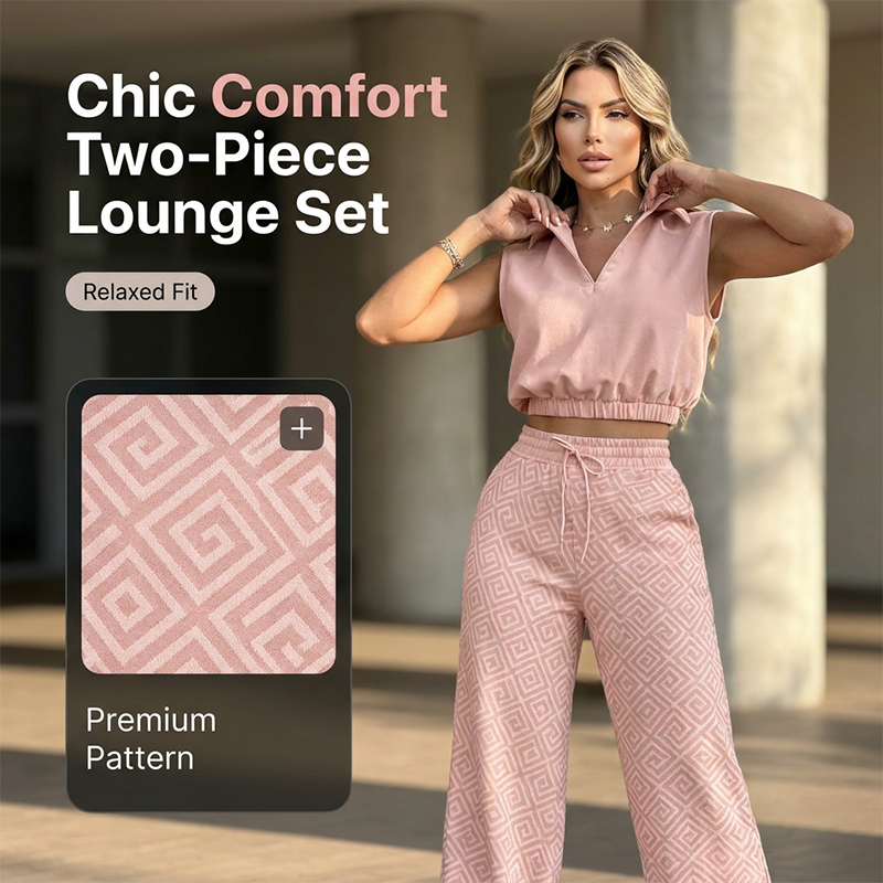 🔥 50% RABATT! Exklusives Damen-Zweiteiler-Set 🌿 Lässiges Oberteil + weite Hose – stylisch, bequem & alltagstauglich ✨