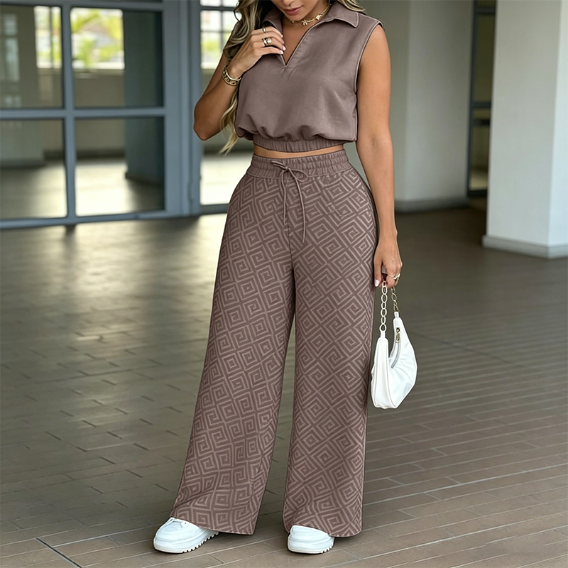 🔥 50% RABATT! Exklusives Damen-Zweiteiler-Set 🌿 Lässiges Oberteil + weite Hose – stylisch, bequem & alltagstauglich ✨