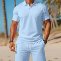Zweiteiliges Sommer-Set für Herren aus Polohemd und Shorts