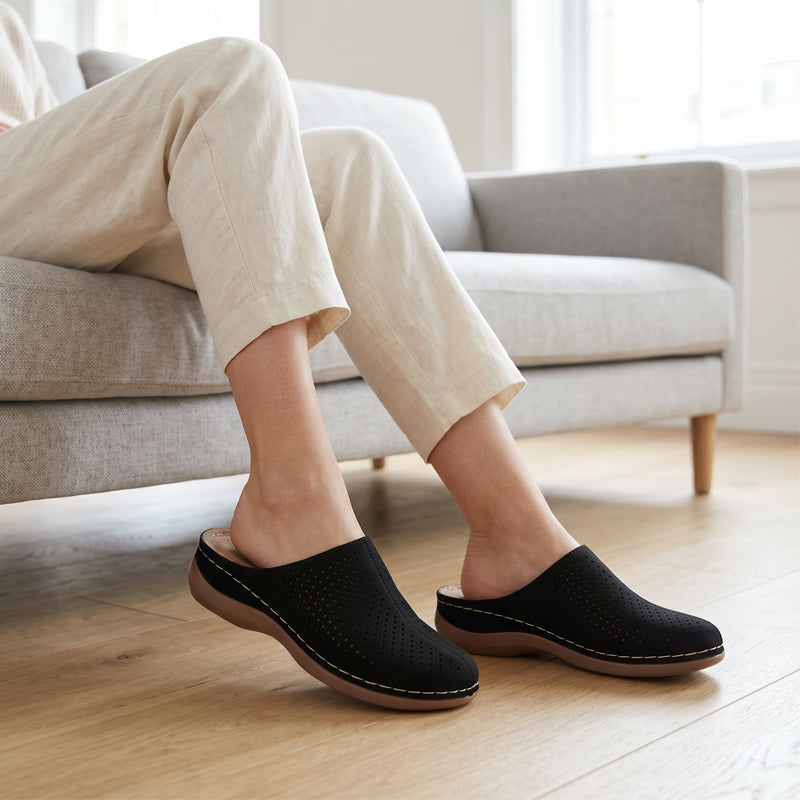 👡 50% RABATT! 🔥 Damen Slip-On Plateau-Pantoletten – luftig, leicht & stylisch – Perfekt für Sommer, Strand & City – bequemer Allrounder für warme Tage 🌞🏖️