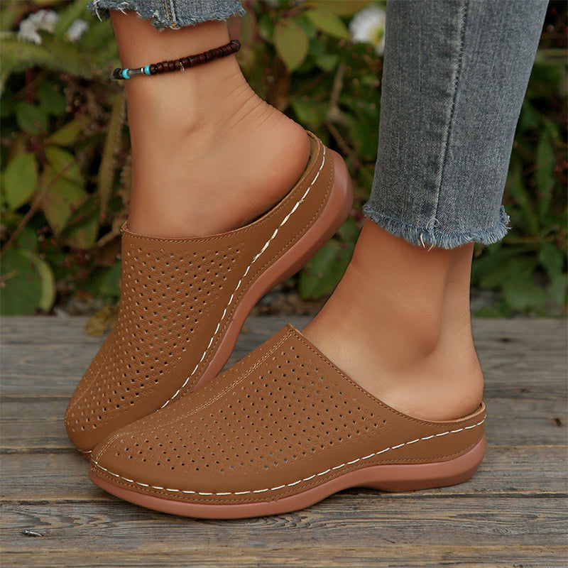 👡 50% RABATT! 🔥 Damen Slip-On Plateau-Pantoletten – luftig, leicht & stylisch – Perfekt für Sommer, Strand & City – bequemer Allrounder für warme Tage 🌞🏖️