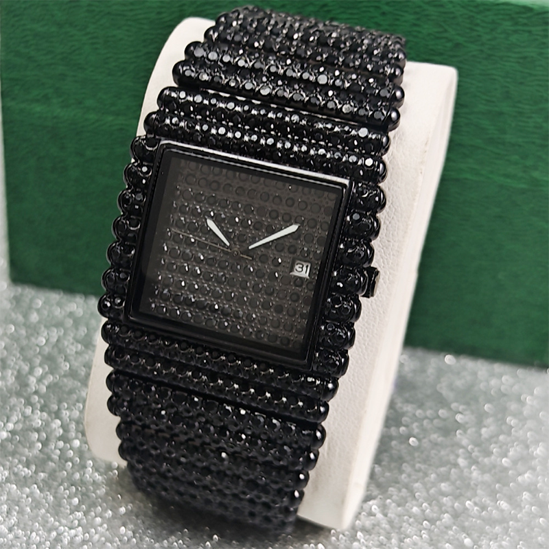 💎Reloj brillante con esfera geométrica: diseño angular, llamativo y elegante