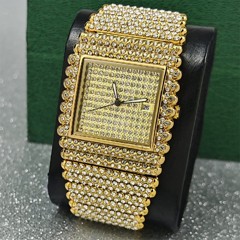 💎Reloj brillante con esfera geométrica: diseño angular, llamativo y elegante