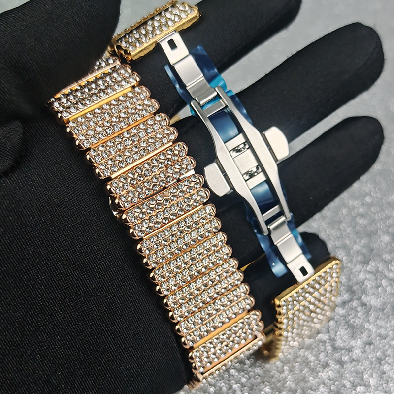 💎Reloj brillante con esfera geométrica: diseño angular, llamativo y elegante