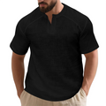 ✨🩳 Einfarbiges Kurzarm-T-Shirt für Herren 👔