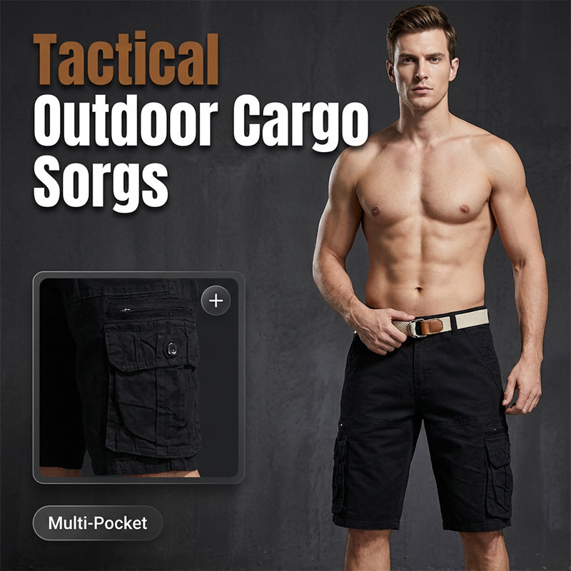 Pantalones cortos tácticos de trabajo para hombre —hasta la rodilla, resistentes y versátiles—; ideales para oficios manuales, actividades al aire libre y servicios de seguridad