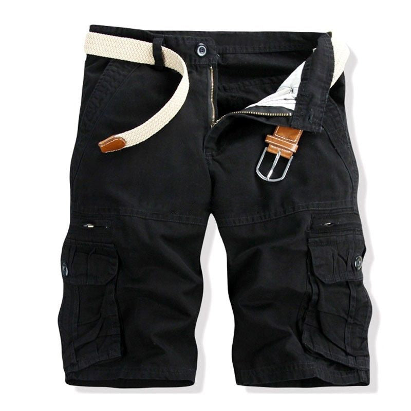 Pantalones cortos tácticos de trabajo para hombre —hasta la rodilla, resistentes y versátiles—; ideales para oficios manuales, actividades al aire libre y servicios de seguridad