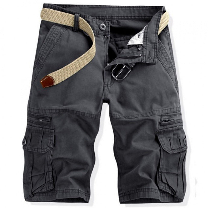 Pantalones cortos tácticos de trabajo para hombre —hasta la rodilla, resistentes y versátiles—; ideales para oficios manuales, actividades al aire libre y servicios de seguridad