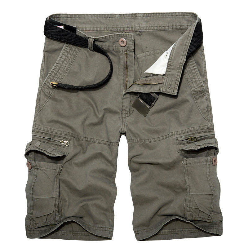 Pantalones cortos tácticos de trabajo para hombre —hasta la rodilla, resistentes y versátiles—; ideales para oficios manuales, actividades al aire libre y servicios de seguridad
