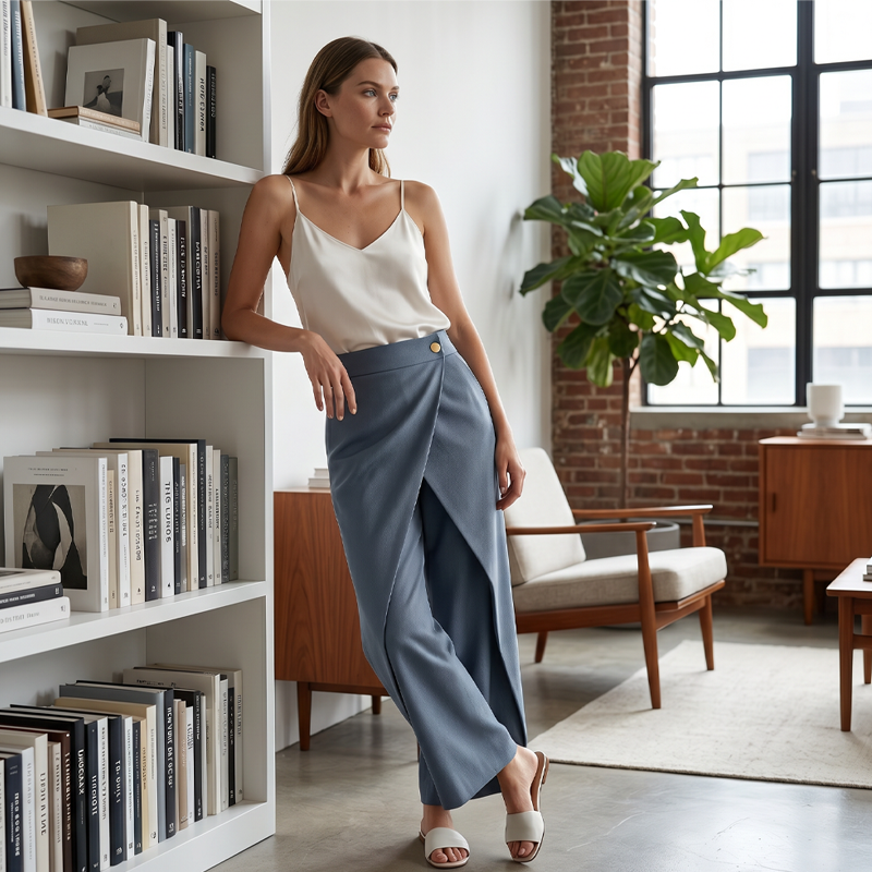 ⏳Nur für kurze Zeit: 50 % Rabatt⏰Patchwork-Freizeithose für Damen in verkürzter Länge👖