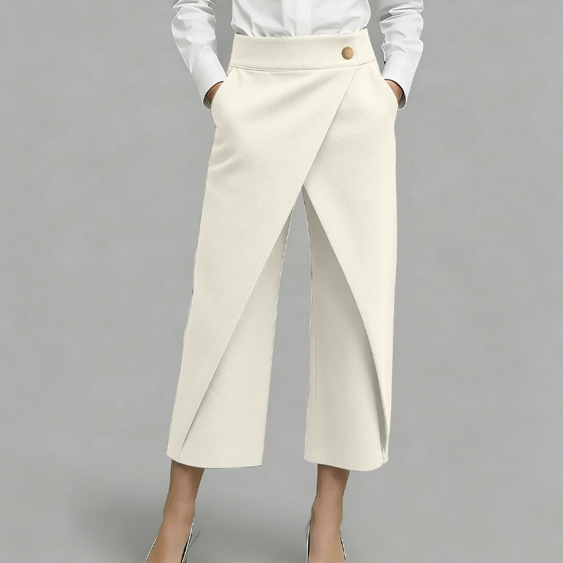 ⏳Nur für kurze Zeit: 50 % Rabatt⏰Patchwork-Freizeithose für Damen in verkürzter Länge👖
