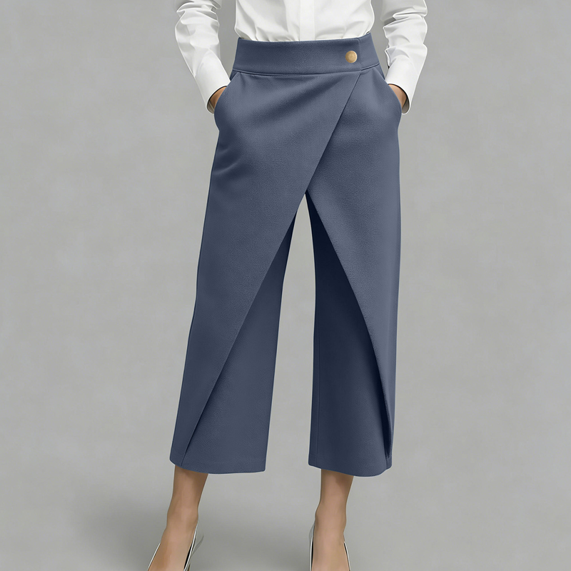 ⏳Nur für kurze Zeit: 50 % Rabatt⏰Patchwork-Freizeithose für Damen in verkürzter Länge👖