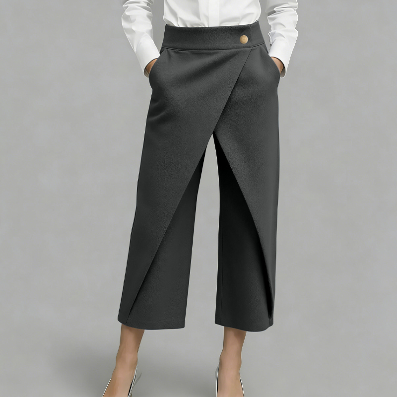 ⏳Nur für kurze Zeit: 50 % Rabatt⏰Patchwork-Freizeithose für Damen in verkürzter Länge👖