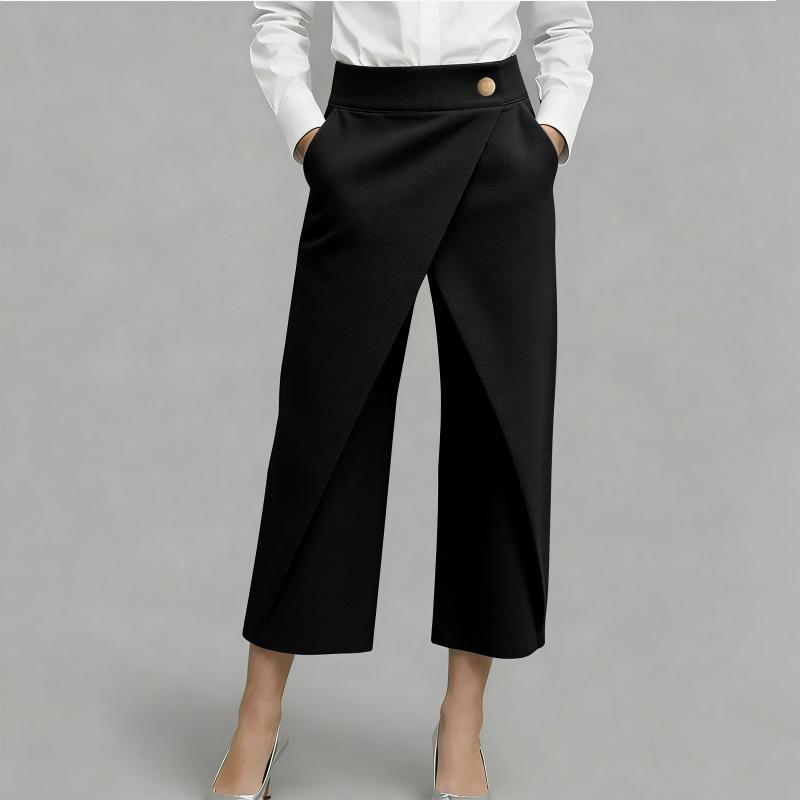 ⏳Nur für kurze Zeit: 50 % Rabatt⏰Patchwork-Freizeithose für Damen in verkürzter Länge👖