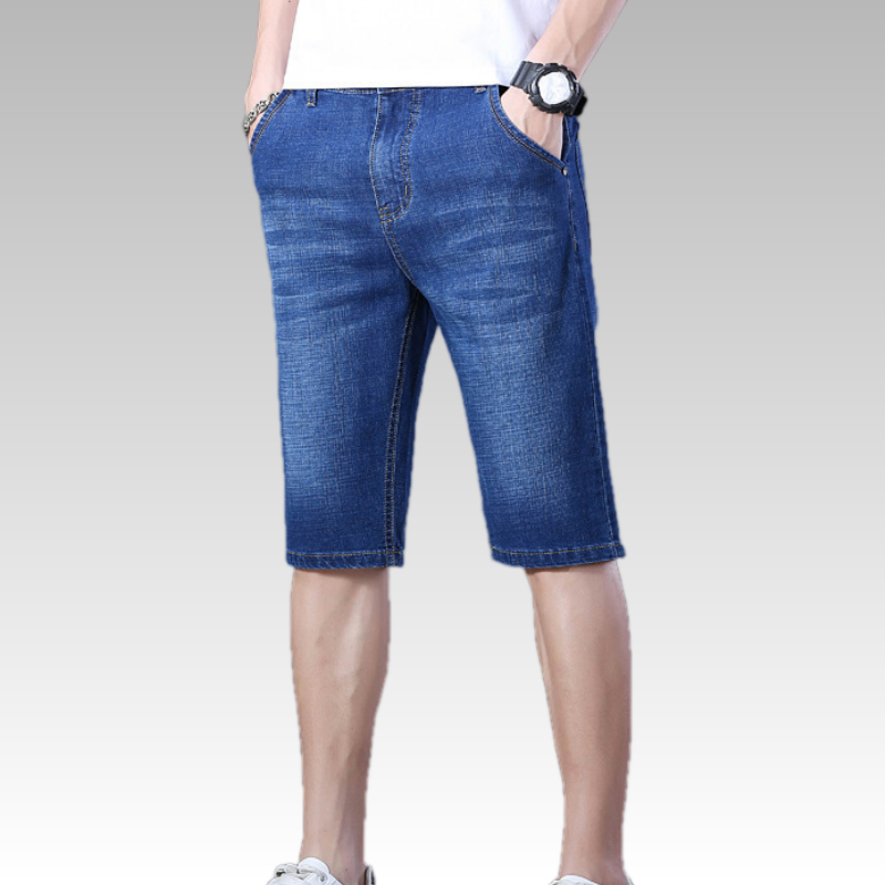 ⏰ 50 % RABATT – Nur für kurze Zeit ✨👖 Leichte Denim-Shorts für Herren – lockerer 5/7-Schnitt, atmungsaktiv & vielseitig für den Sommer ☀️