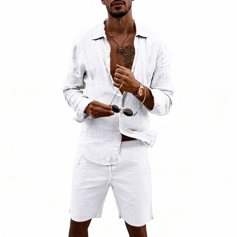 👔 50% RABATT! ✨ Herren-Leinenhemd & Shorts Set – Lässig, sommerlich & luftig – Ideal für warme Tage oder den Urlaub – bequem & stilvoll ☀️🩳🌿
