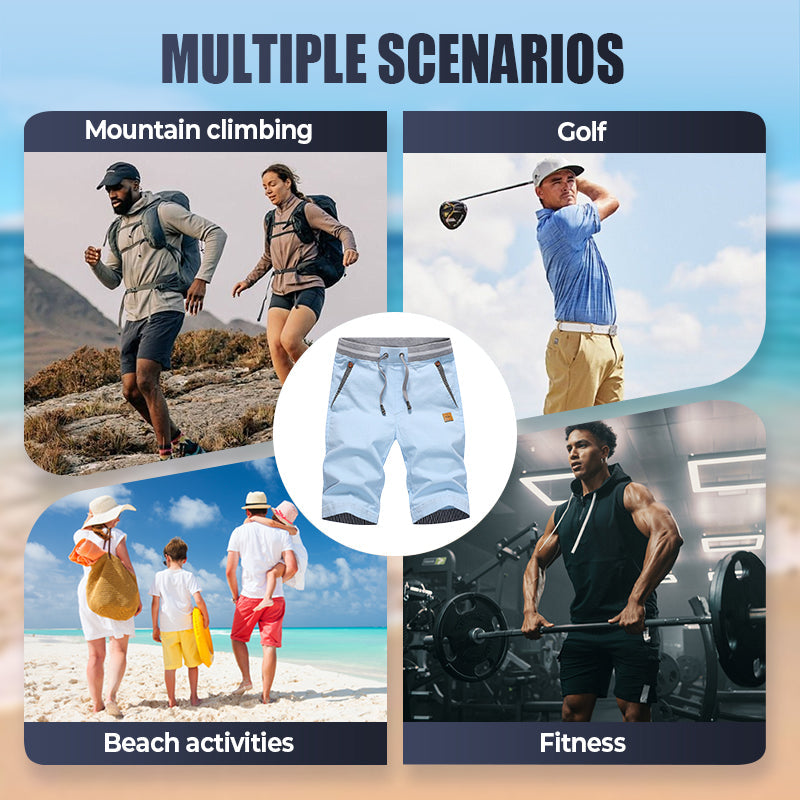 📢📢Last Day-50% OFF!!⏰Herren Freizeit-Shorts mit Colorblock-Design & Kordelzug – bequem, leicht & vielseitig🩳☀️