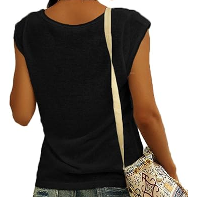 ⏰ 50 % RABATT – Nur für kurze Zeit ✨Lässiges Damen-Tanktop mit V-Ausschnitt und lockerer Passform