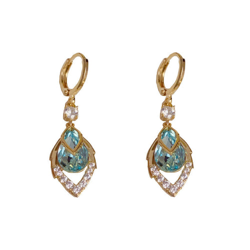 ⏰ 30 % RABATT – Nur für kurze Zeit ✨ Himmelblaue Drop-Dangle-Creolen