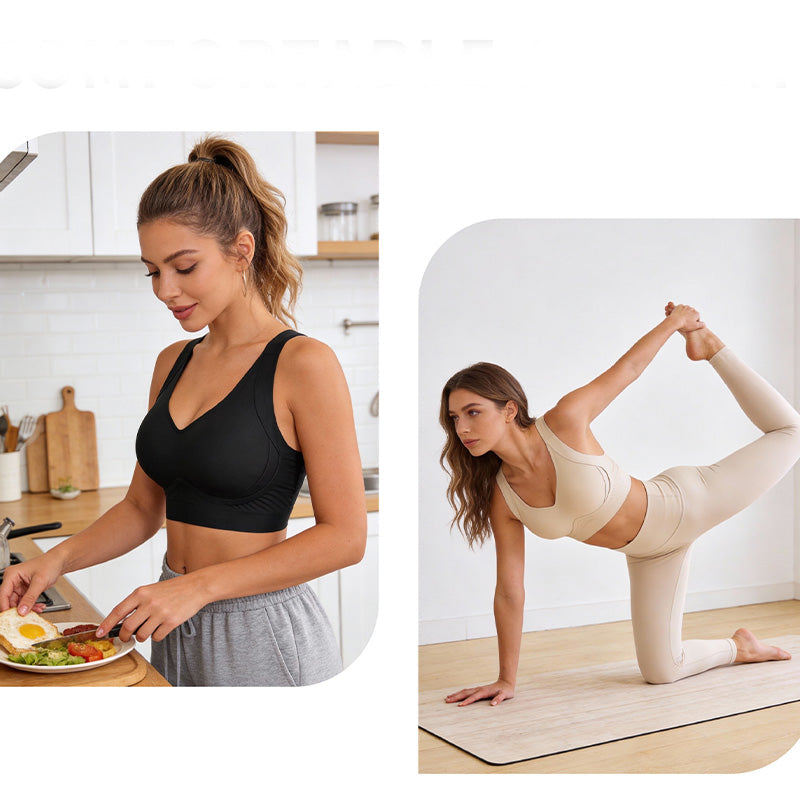 ⏰ 40 % RABATT – Nur für kurze Zeit ✨Nahtloser Stütz-BH mit 7 Haken – Plus Size, Lift-Effekt & Komfort 🩷