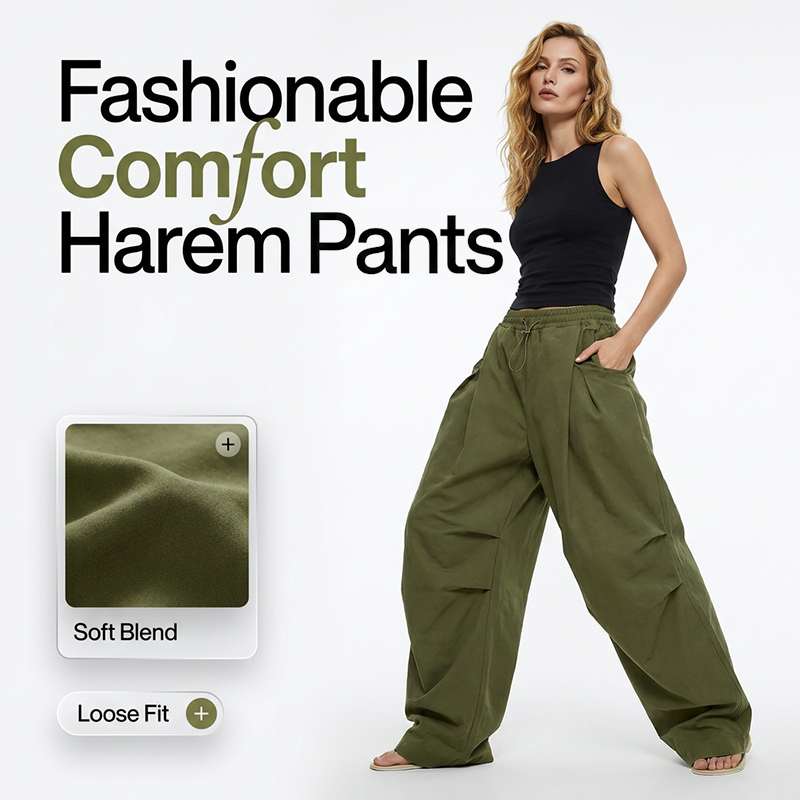 Plissierte Ballonhose für Damen – Weit & Voluminös ✨ Stilvoll & Modern