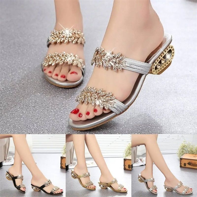 📢📢Letzter Tag – 50 % Rabatt!! ⏰Modische Damen Sandalen mit Strass – Bequem & Stilvoll 👡 Für Sommer & Freizeit