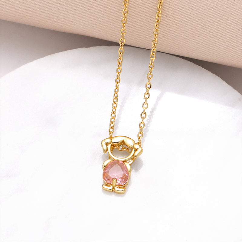 ⏰ 30 % RABATT – Nur für kurze Zeit ✨Halskette mit Herz-Anhänger – Zirkonia & Kette für Schlüsselbein 💖