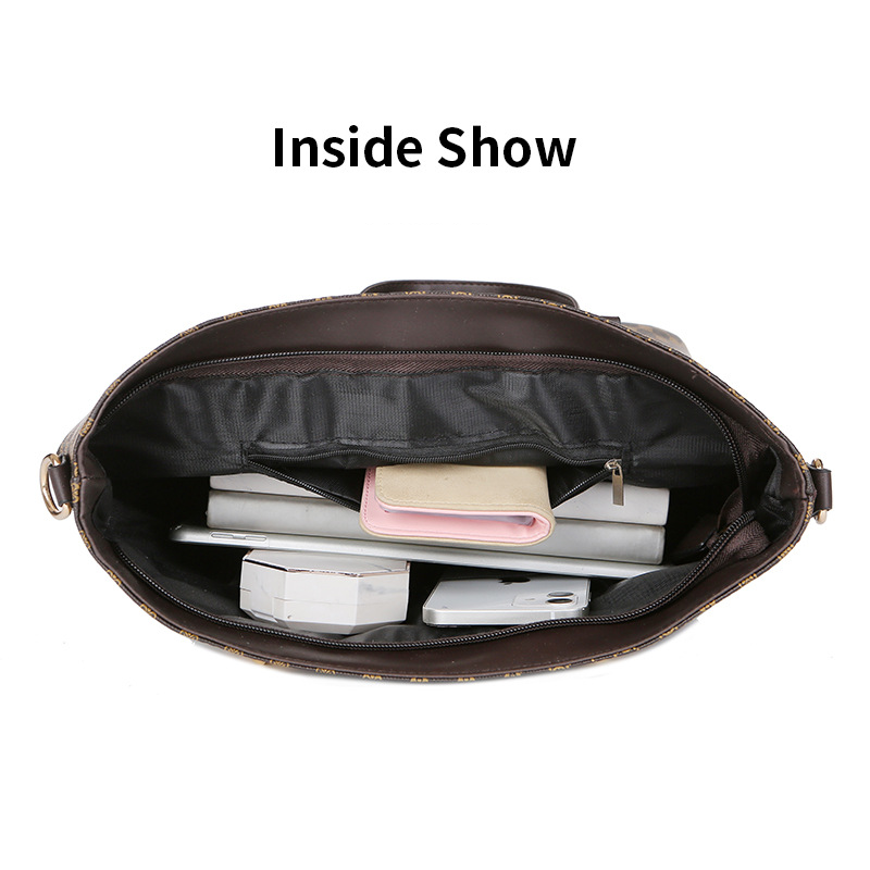 👜 Stylishes 6-in-1-Mutter-Kind-Taschenset – Bedruckt, vielseitige Schultertasche, Crossbody- & Handtasche für den täglichen Gebrauch 🌿
