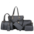 👜 Stylishes 6-in-1-Mutter-Kind-Taschenset – Bedruckt, vielseitige Schultertasche, Crossbody- & Handtasche für den täglichen Gebrauch 🌿