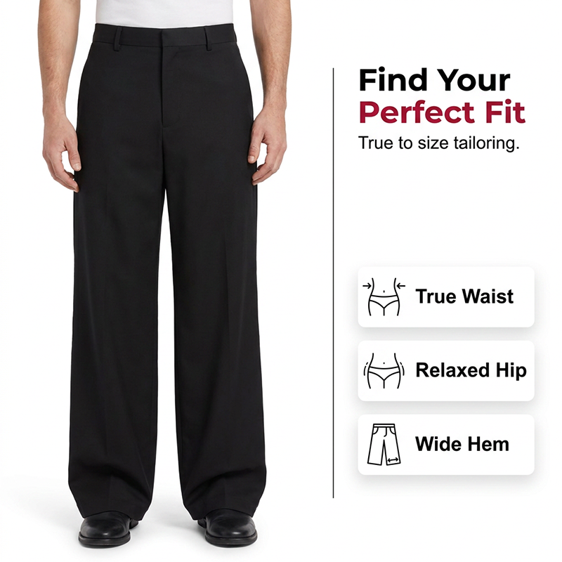 ⏰Limitiert 50% Rabatt！！👖Klassische Herren-Anzughose✨weites Bein bequem elegant