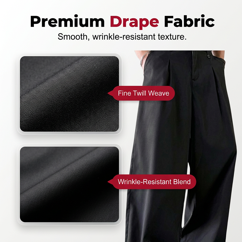 ⏰Limitiert 50% Rabatt！！👖Klassische Herren-Anzughose✨weites Bein bequem elegant