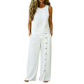 👕 Nur für kurze Zeit: 50 % Rabatt! ✨ Zweiteiliges Damen-Set – Ärmelloses Top, Hose mit weitem Bein, 8 Farben 🌿