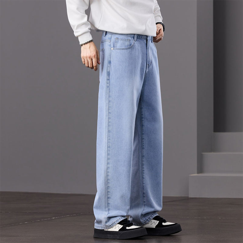 ⏰ 40 % RABATT – Nur für kurze Zeit ✨👖 Herrenjeans mit weitem Bein & Vintage-Waschung – Lässig, bequem & zeitlos!
