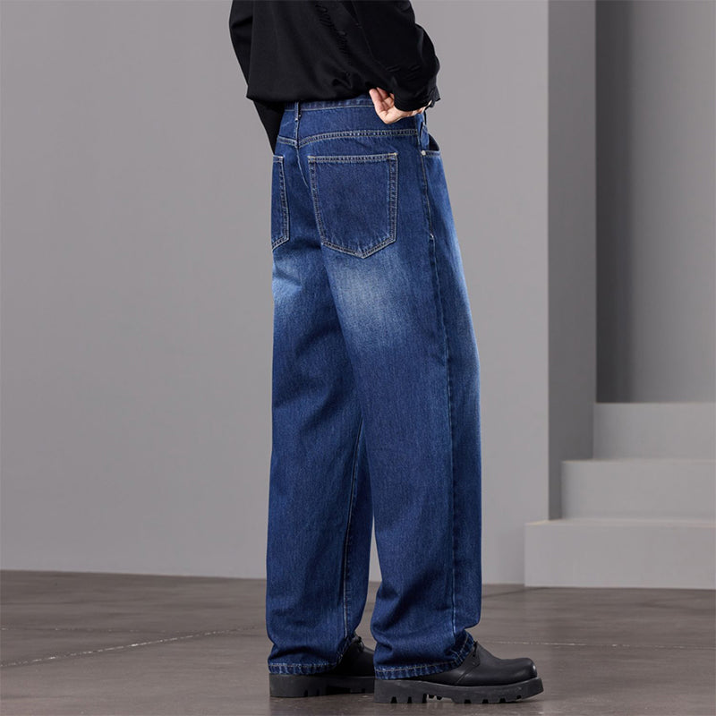 ⏰ 40 % RABATT – Nur für kurze Zeit ✨👖 Herrenjeans mit weitem Bein & Vintage-Waschung – Lässig, bequem & zeitlos!