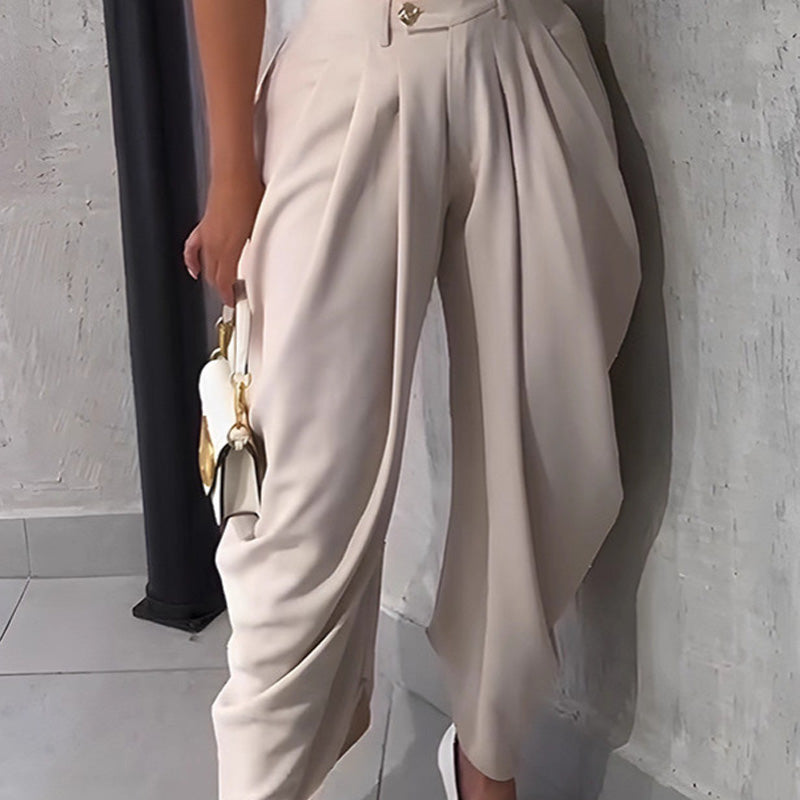 ⏰ 50 % RABATT – Nur für kurze Zeit ✨Lässige Damenhose mit hoher Taille und weitem Bein