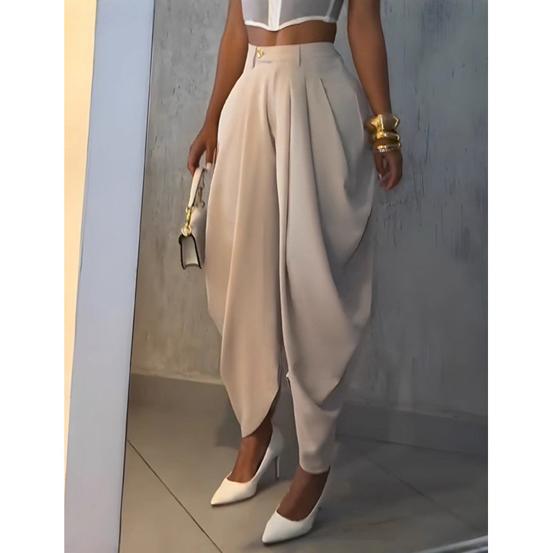 ⏰ 50 % RABATT – Nur für kurze Zeit ✨Lässige Damenhose mit hoher Taille und weitem Bein