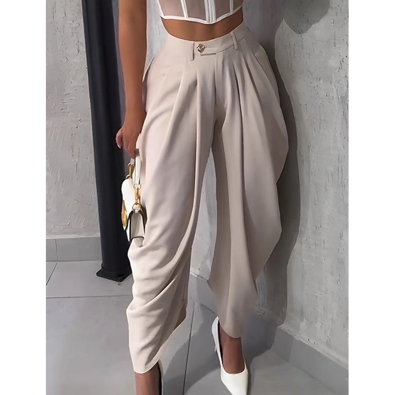⏰ 50 % RABATT – Nur für kurze Zeit ✨Lässige Damenhose mit hoher Taille und weitem Bein