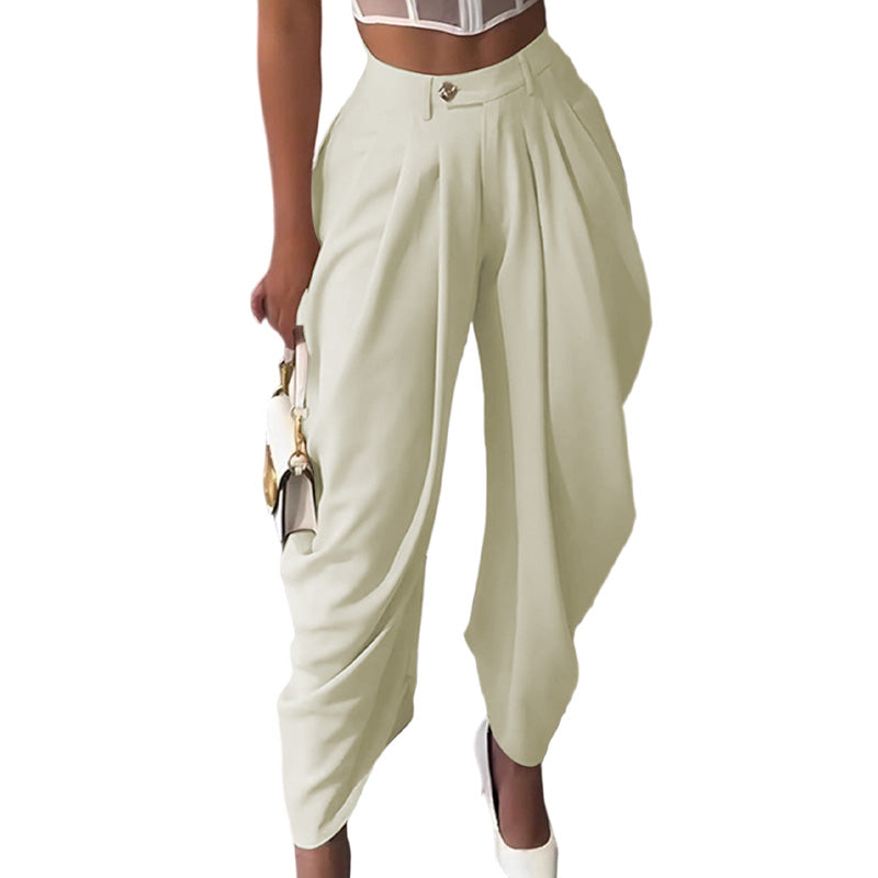 ⏰ 50 % RABATT – Nur für kurze Zeit ✨Lässige Damenhose mit hoher Taille und weitem Bein