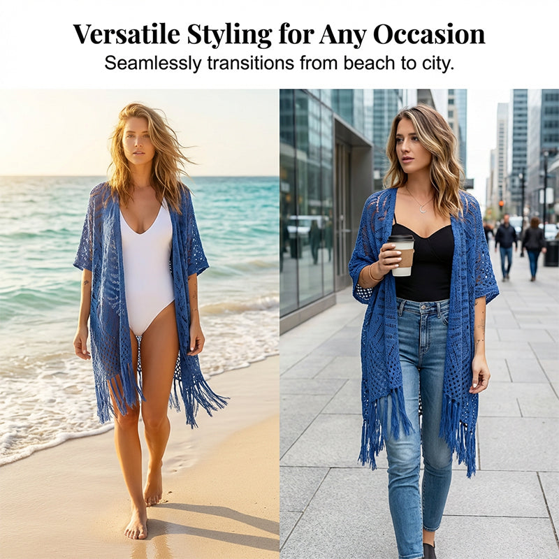⏰ 40 % RABATT – Nur für kurze Zeit ✨Damen Strick-Cardigan mit offener Front 🌿 Leicht & Ideal für Alltag und Sommerabende