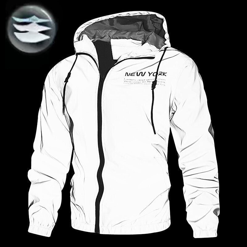 ⏰ 40 % RABATT – Nur für kurze Zeit ✨Reflektierende Motorradjacke 🏍️ Winddicht & Ideal für Motorrad, Outdoor und Freizeit
