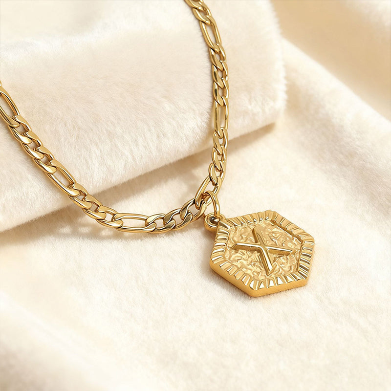 ⏰ 30 % RABATT – Nur für kurze Zeit ✨ Damen Fußkette mit Initiale 💛 Goldfarbene Figaro-Kette im Minimalistischen Stil