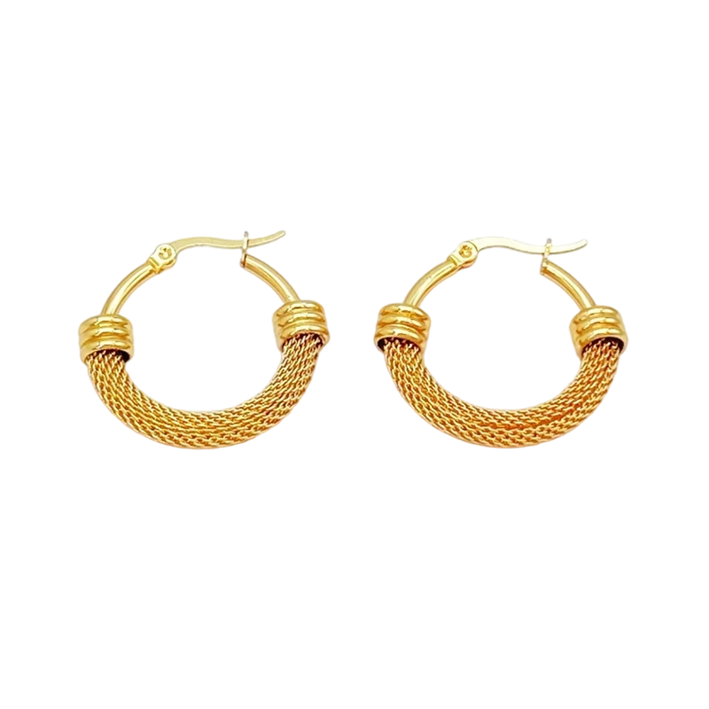 ⏰ 30 % RABATT – Nur für kurze Zeit ✨Strukturierte Creolen für Damen ✨ Elegant & Zeitlos im Alltag tragbar