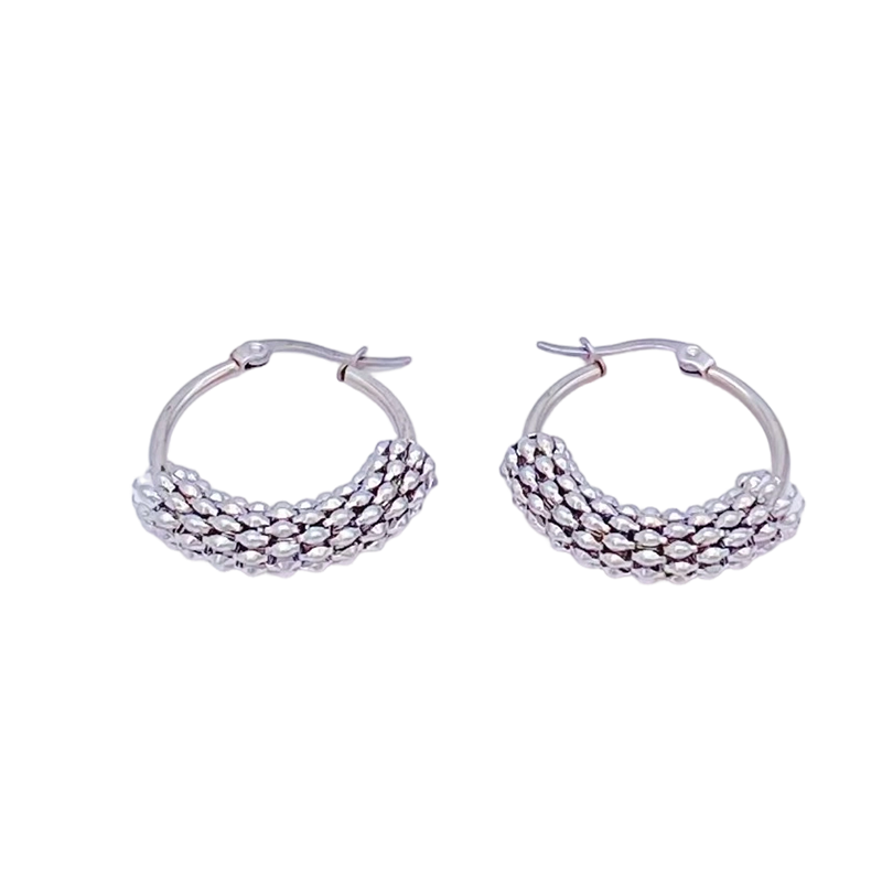 ⏰ 30 % RABATT – Nur für kurze Zeit ✨Strukturierte Creolen für Damen ✨ Elegant & Zeitlos im Alltag tragbar