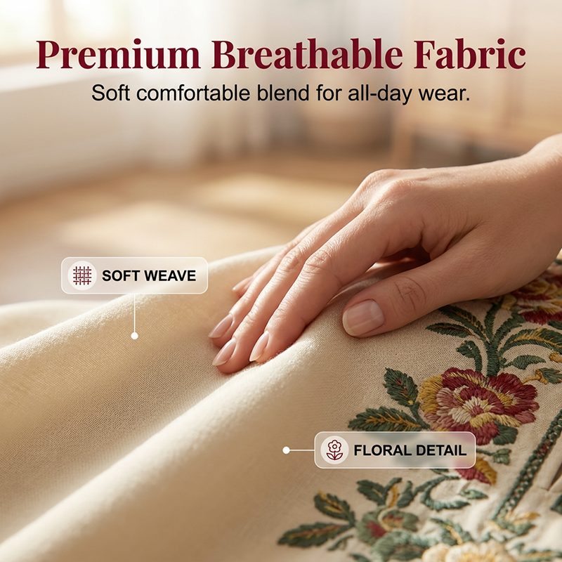 ⏰ 50 % RABATT – Nur für kurze Zeit ✨ Damen Set mit Langarmbluse & Weitbein-Hose 🌿 Locker, Stilvoll & Ideal für Alltag und Reisen