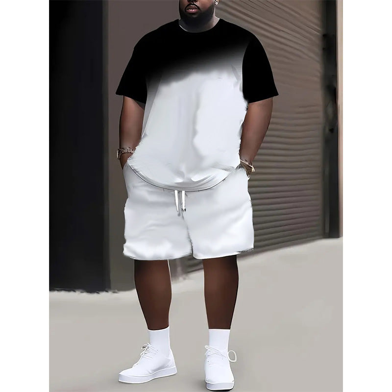 ⏰ 50 % RABATT – Nur für kurze Zeit ✨Herren Sommer-Set 🌴 Bedrucktes Oberteil & Shorts – Leicht und Bequem