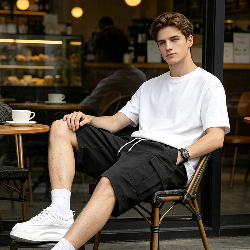 🩳 50% RABATT JETZT! 🔥 Herren Cargo-Shorts mit Kordelzug – Leicht, Mehrere Taschen & Elastischer Bund – Ideal für Wandern, Reisen & Heiße Sommertage ☀️